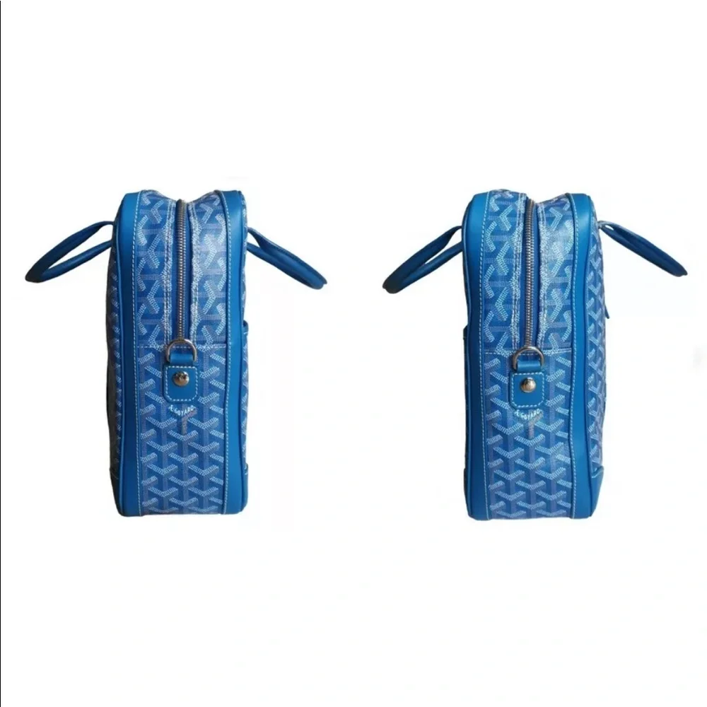 Auth Goyard Ambassede MM in **Rare** Light Blue - Picture 3 of 12